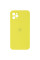 Силіконовий чохол Silicone Case Square Full Camera Protective (AA) для Apple iPhone 11 Pro Max (6.5) - Жовтий / Bright Yellow - фото