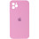 Силіконовий чохол Silicone Case Square Full Camera Protective (AA) для Apple iPhone 11 Pro Max (6.5) - Рожевий / Light pink