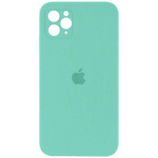 Силиконовый чехол Silicone Case Square Full Camera Protective (AA) для Apple iPhone 11 Pro Max (6.5) - Бирюзовый / Turquoise