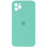 Силіконовий чохол Silicone Case Square Full Camera Protective (AA) для Apple iPhone 11 Pro Max (6.5) - Бірюзовий / Turquoise