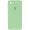 Силіконовий чохол Silicone Case Square Full Camera Protective (AA) для Apple iPhone 6/6s (4.7) - М'ятний / Mint
