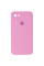 Силіконовий чохол Silicone Case Square Full Camera Protective (AA) для Apple iPhone 6/6s (4.7) - Рожевий / Light pink - фото