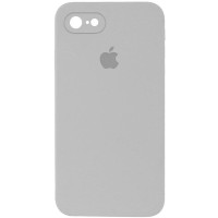 Силіконовий чохол Silicone Case Square Full Camera Protective (AA) для Apple iPhone 6/6s (4.7) - Сірий / Light Grey