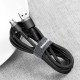 Дата кабель Baseus Cafule MicroUSB Cable 2.4A (1m) (CAMKLF-B) Сірий / Чорний - фото