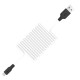 Дата кабель Hoco X21 Plus Silicone MicroUSB Cable (1m) Черный / Белый - фото