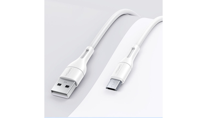 Дата кабель USAMS US-SJ502 U68 USB to MicroUSB (1m) Білий - фото