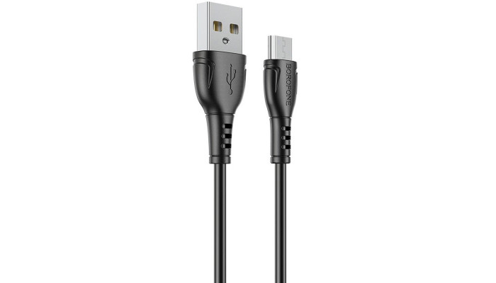 Дата кабель Borofone BX51 Triumph USB to MicroUSB (1m) Чорний - фото