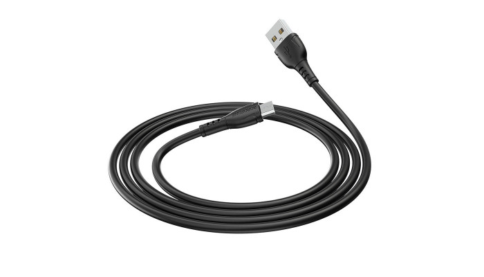 Дата кабель Borofone BX51 Triumph USB to MicroUSB (1m) Чорний - фото