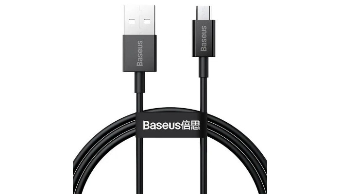 Дата кабель Baseus Superior Series Fast Charging MicroUSB Cable 2A (2m) (CAMYS-A) Чорний - фото