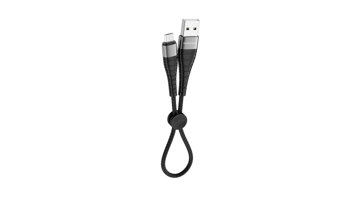 Дата кабель Borofone BX32 Munificent USB to MicroUSB (0.25m) Черный - фото
