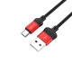 Дата кабель Borofone BX28 Dignity USB to MicroUSB (1m) Красный - фото
