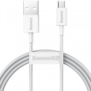 Дата кабель Baseus Superior Series Fast Charging MicroUSB Cable 2A (1m) (CAMYS) Білий