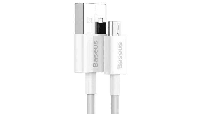 Дата кабель Baseus Superior Series Fast Charging MicroUSB Cable 2A (1m) (CAMYS) Білий - фото