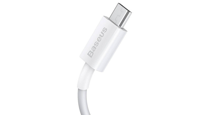 Дата кабель Baseus Superior Series Fast Charging MicroUSB Cable 2A (1m) (CAMYS) Білий - фото