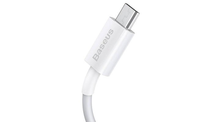 Дата кабель Baseus Superior Series Fast Charging MicroUSB Cable 2A (2m) (CAMYS-A) Білий - фото