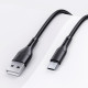 Дата кабель USAMS US-SJ502 U68 USB to MicroUSB (1m) Чорний - фото