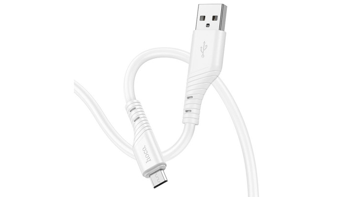 Дата кабель Hoco X97 Crystal color USB to MicroUSB (1m) White - фото