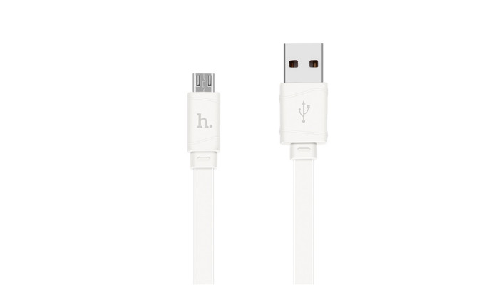 Дата кабель Hoco X5 Bamboo USB to MicroUSB (100см) Білий - фото