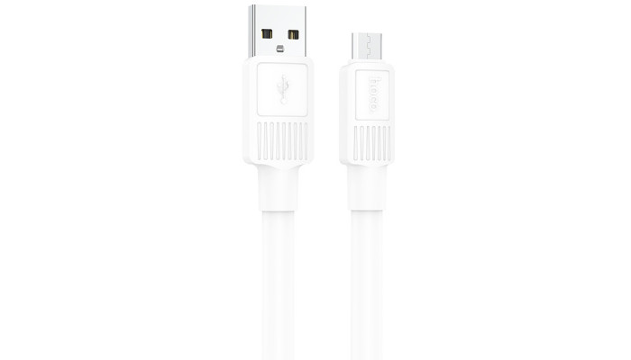 Дата кабель Hoco X84 Solid USB to MicroUSB (1m) White - фото