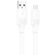 Дата кабель Hoco X84 Solid USB to MicroUSB (1m) White - фото