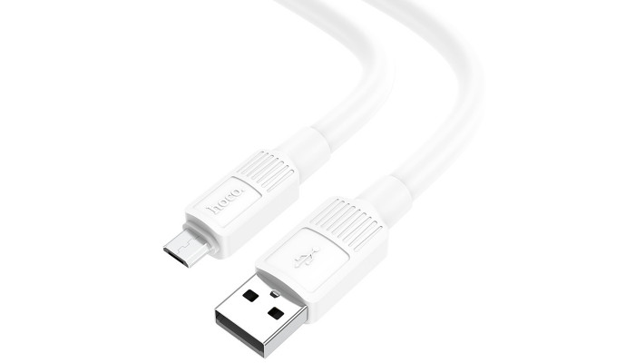 Дата кабель Hoco X84 Solid USB to MicroUSB (1m) White - фото