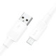 Дата кабель Hoco X84 Solid USB to MicroUSB (1m) White - фото