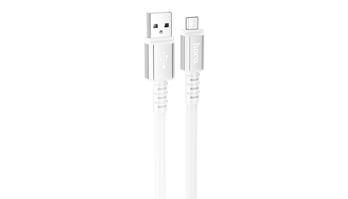 Дата кабель Hoco X85 Strength USB to MicroUSB (1m) White - фото