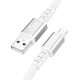 Дата кабель Hoco X85 Strength USB to MicroUSB (1m) White - фото