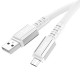 Дата кабель Hoco X85 Strength USB to MicroUSB (1m) White - фото