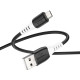 Дата кабель Hoco X82 Silicone USB to MicroUSB (1m) Black - фото