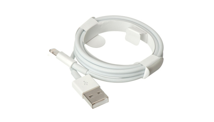Дата кабель Foxconn для Apple iPhone USB to Lightning (AAA grade) (1m) (тех.пак) Білий - фото
