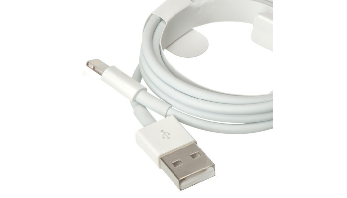 Дата кабель Foxconn для Apple iPhone USB to Lightning (AAA grade) (1m) (тех.пак) Білий - фото