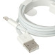 Дата кабель Foxconn для Apple iPhone USB to Lightning (AAA grade) (1m) (тех.пак) Белый - фото