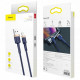 Дата кабель Baseus Cafule Lightning Cable 2.4A (1m) (CALKLF-B) Золотой / Черный - фото