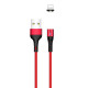 Дата кабель USAMS US-SJ333 U29 Magnetic USB to Lightning (1m) Красный - фото
