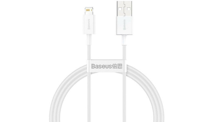 Дата кабель Baseus Superior Series Fast Charging Lightning Cable 2.4A (1m) (CALYS-A) Белый - фото