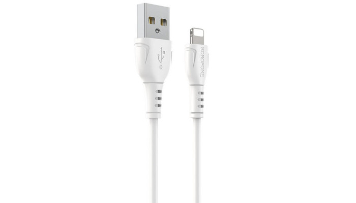 Дата кабель Borofone BX51 Triumph USB to Lightning (1m) Білий - фото