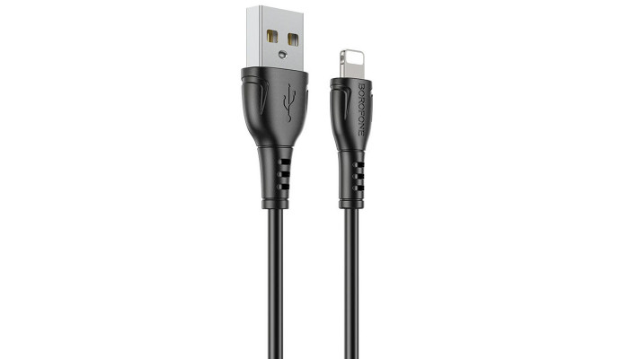 Дата кабель Borofone BX51 Triumph USB to Lightning (1m) Черный - фото