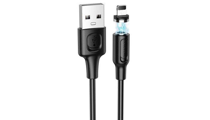 Дата кабель Borofone BX41 Amiable USB to Lightning (1m) Чорний - фото
