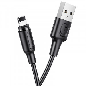 Дата кабель Borofone BX41 Amiable USB to Lightning (1m) Черный