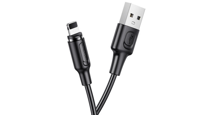 Дата кабель Borofone BX41 Amiable USB to Lightning (1m) Чорний - фото