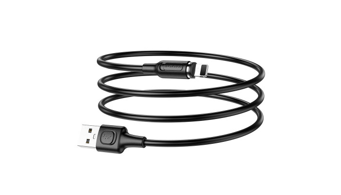 Дата кабель Borofone BX41 Amiable USB to Lightning (1m) Чорний - фото