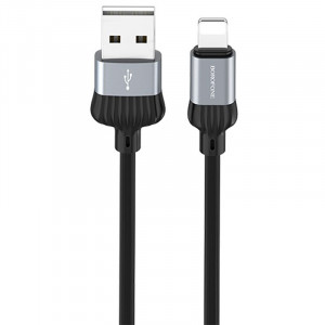 Дата кабель Borofone BX28 Dignity USB to Lightning (1m) Metal gray