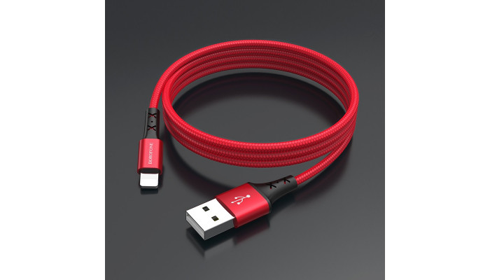 Дата кабель Borofone BX20 Enjoy USB to Lightning (1m) Красный - фото