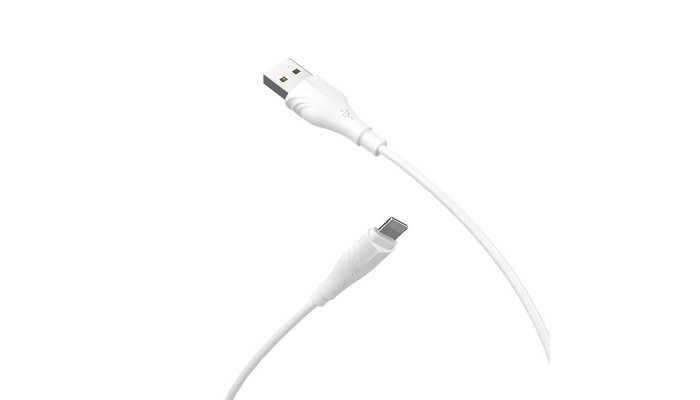 Дата кабель Borofone BX18 Optimal USB to Lightning (2m) Білий - фото