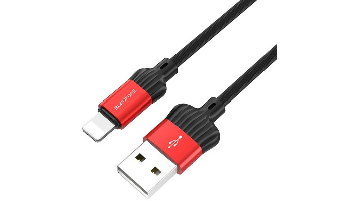 Дата кабель Borofone BX28 Dignity USB to Lightning (1m) Червоний - фото