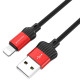 Дата кабель Borofone BX28 Dignity USB to Lightning (1m) Червоний - фото