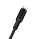 Дата кабель Borofone BX1 EzSync USB to Lightning (1m) Черный - фото