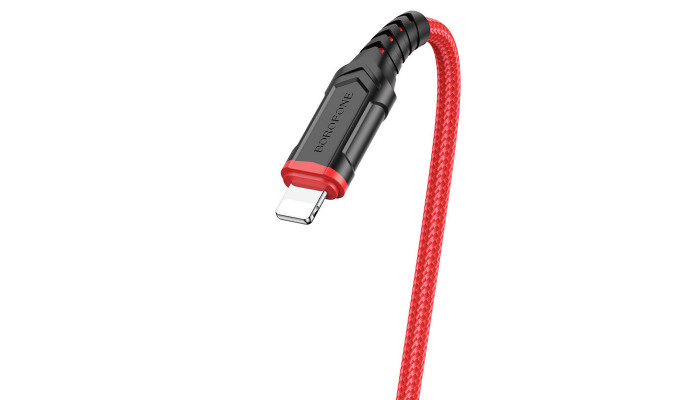 Дата кабель Borofone BX67 USB to Lightning (1m) Красный - фото