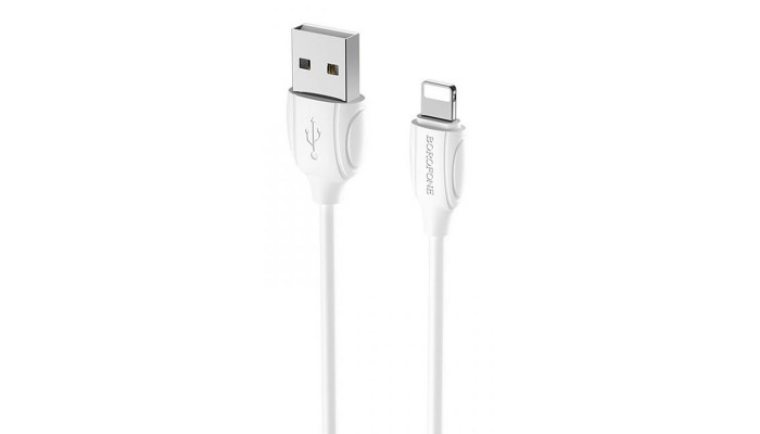 Дата кабель Borofone BX19 USB to Lightning (1m) Белый - фото